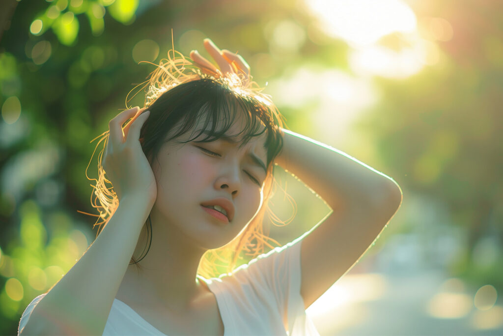 汗、ニキビ